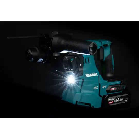 akumulatorowa młotowiertarka SDS+, 3,3J, 2x4Ah, 40V max XGT, Makita [HR011GU201]