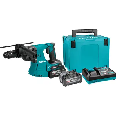 akumulatorowa młotowiertarka SDS+, 3,3J, 2xAh, 40V max XGT, Makita [HR012GU201]
