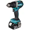 akumulatorowa wiertarko-wkrętarka 18V + 3 pogłębiacze stożkowe, Makita [DDF484RTE+POGŁĘBIACZE] 2x5,0 Ah, Li-Ion