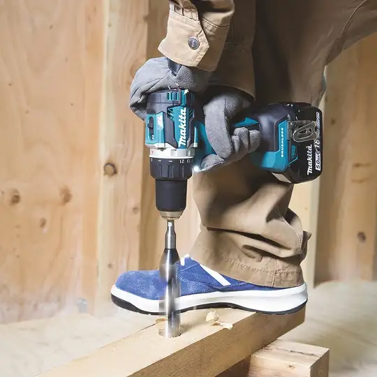 akumulatorowa wiertarko-wkrętarka 18V + 3 pogłębiacze stożkowe, Makita [DDF484RTE+POGŁĘBIACZE] 2x5,0 Ah, Li-Ion