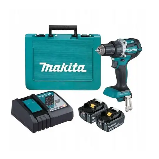 akumulatorowa wiertarko-wkrętarka, 2x5,0Ah, 18V, Makita [DDF484RTE]