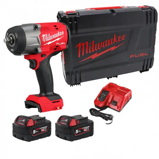akumulatorowy klucz udarowy, 1/2", 18V, M18 FUEL, 1491 Nm, 2x5.0Ah, M18 FHIW2F12-502X, Milwaukee [4933492783]