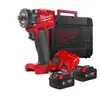 akumulatorowy kompaktowy klucz udarowy, 1/2", 18V, M18 FUEL, 2x5.0Ah, 339 Nm, M18 FIW2F12-502X, Milwaukee [4933478444]