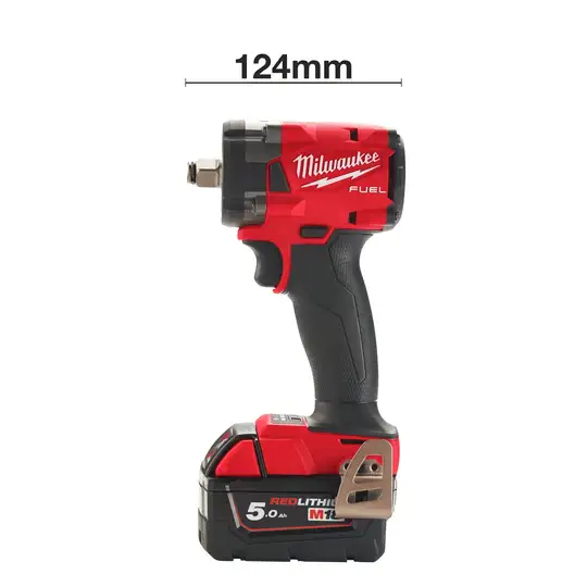 akumulatorowy kompaktowy klucz udarowy, 1/2", 18V, M18 FUEL,  339 Nm, M18 FIW2F12-0, Milwaukee [4933498058]