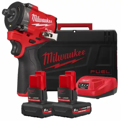 akumulatorowy kompaktowy klucz udarowy, 1/2", M12 FUEL, 542 Nm, M12 FCIWF12G3-502X, Milwaukee [4933493455]