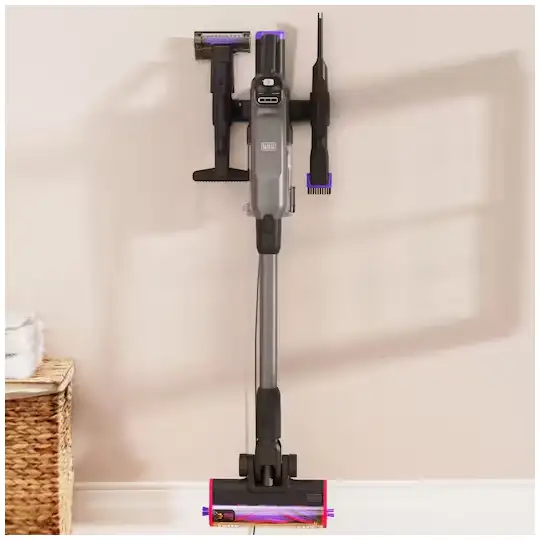 akumulatorowy odkurzacz pionowy 4w1 z zintegrowanym akumulatorem, 21V/4Ah, Black+Decker [BHFEA640WP-QW]