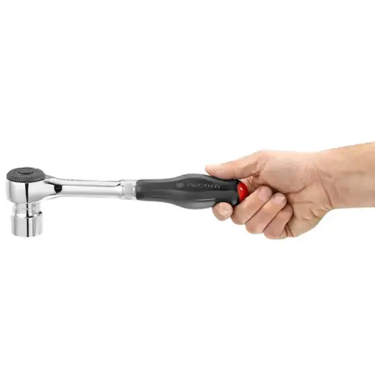 grzechotka z uchwytem obrotowym, 1/2", 251mm, 60 zębów, FACOM [S.360]