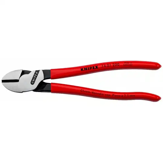 obcinak boczny o zwiększonym przełożeniu, 200mm, KNIPEX [74 01 200]