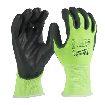rękawice ochronne, rozmiar 9/L, HI-VIS CUT A, MILWAUKEE [4932479918]