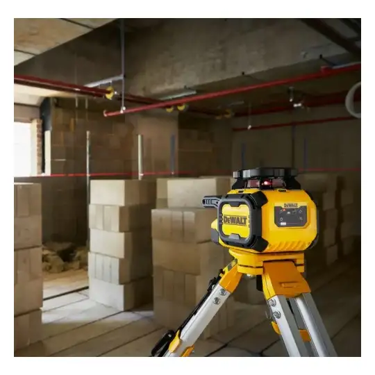 samopoziomujący laser obrotowy z wiązką czerwoną, USB-C, 40 m, DeWalt [DCLE15211R-QW]