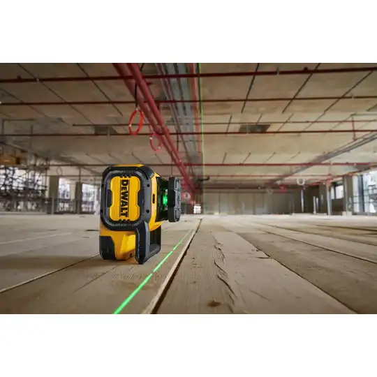 samopoziomujący laser obrotowy z wiązką zieloną, USB-C, 40 m, DeWalt [DCLE15221G-QW]