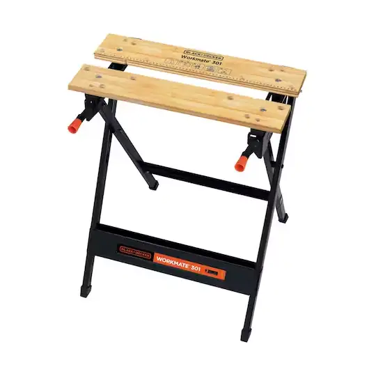 stół warsztatowy 610×250mm, 115mm, WORKMATE, Black+Decker [WM301-XJ]