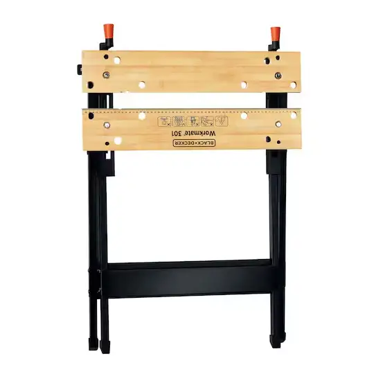 stół warsztatowy 610×250mm, 115mm, WORKMATE, Black+Decker [WM301-XJ]