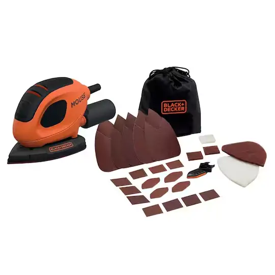 szlifierka oscylacyjna, ''myszka'', 55W, BLACK+DECKER [BEW230BC-QS]
