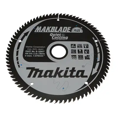 tarcza tnąca do drewna, 216/30mm, 80 zębów, MAKBLADE PLUS, Makita [B-32627]