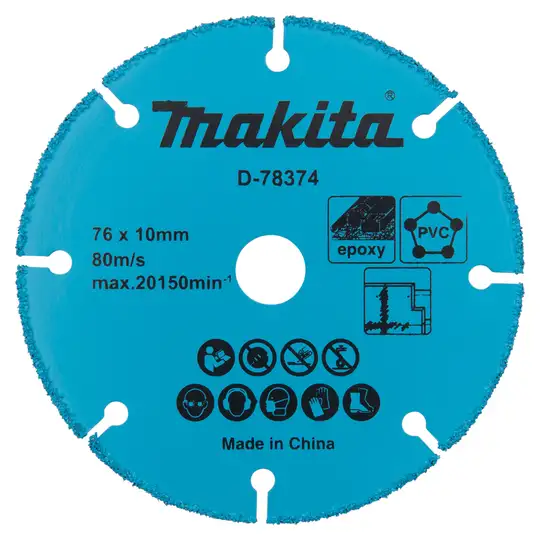 tarcza z grysem z węglika spiekanego, do cięcia płyt G-K, 76x10 mm Makita [D-78374] do DMC300