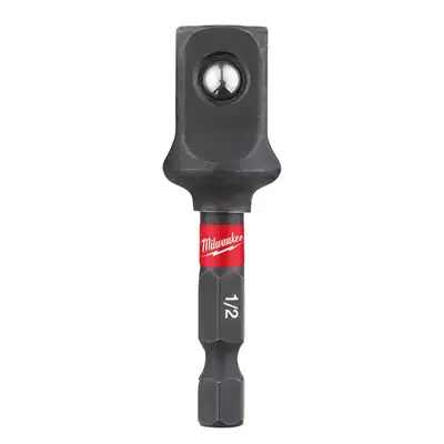udarowy adapter do nasadek z sześciokąta 1/4'' na kwadrat 1/2'', 55mm, SHOCKWAVE, IMPACT DUTY, Milwaukee [4932478803]