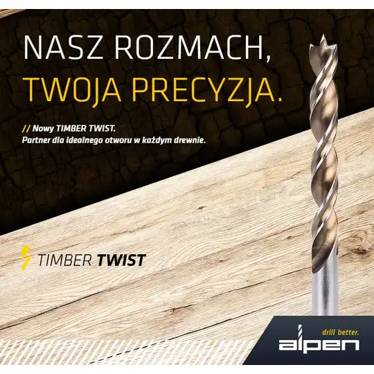 wiertło kręte do drewna 1mm, serii Timber Twist, Alpen [0067100100100]