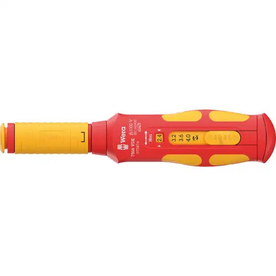 wkrętak dynamometryczny w izolacji VDE, kraftform, Safe-Torque, Wera [05075876001]