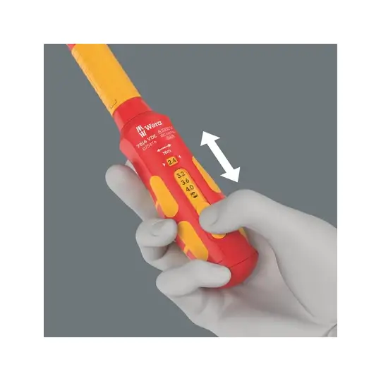 wkrętak dynamometryczny w izolacji VDE, kraftform, Safe-Torque, Wera [05075876001]