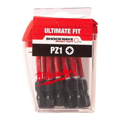zestaw 25szt. bitów udarowych 1/4", PZ1/25mm, SHOCKWAVE, IMPACT DUT, Milwaukee [4932430861]