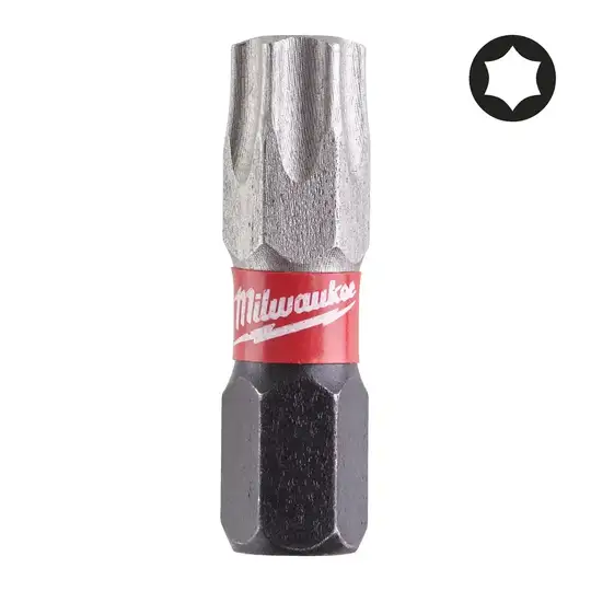 zestaw 25szt. bitów udarowych 1/4", TX40/25mm, SHOCKWAVE, IMPACT DUT, Milwaukee [4932430889]