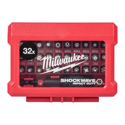 zestaw 32 szt. bitów udarowych 1/4" SHOCKWAVE IMPACT DUTY, Milwaukee [4932464240]