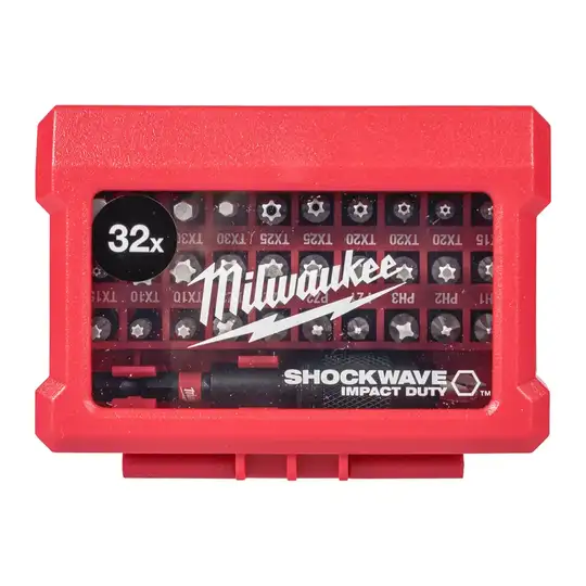 zestaw 32 szt. bitów udarowych 1/4" SHOCKWAVE IMPACT DUTY, Milwaukee [4932464240]