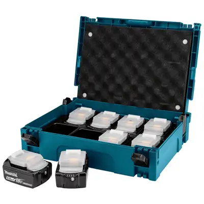 zestaw 8 akumulatorów BL1850B, LXT, Li-ion, 18V, 5,0Ah, Makpac, Makita [199697-1]