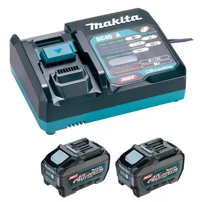 zestaw zasilający: 2x5,0Ah + ładowarka DC40RA, 40V, XGT Makita [PSKGRT2]