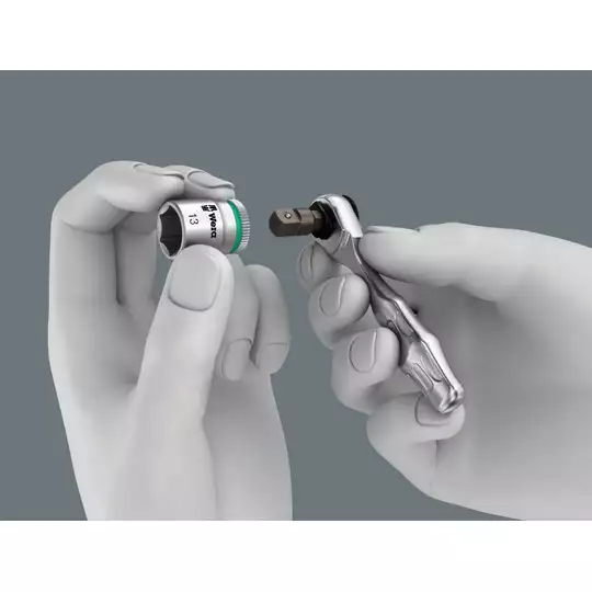 Klucz Zyklop Mini 1 z grzechotką 1/4", 60 zębów, 8001 A Wera [05073230001]