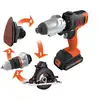 akumulatorowa wiertarko-wkrętarka z wymienną głowicą / narzędzie wielofunkcyjne MultiEvo 18V Black+Decker [MT218K-QW] Li-Ion, 1x1,5Ah