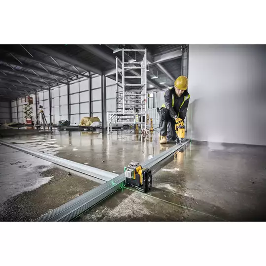 akumulatorowy, samopoziomujący laser 3-wiązkowy 360° z wiązką zieloną do 30m, Li-Ion 10,8V Li-Ion 2,0Ah DeWALT [DCE089D1G]