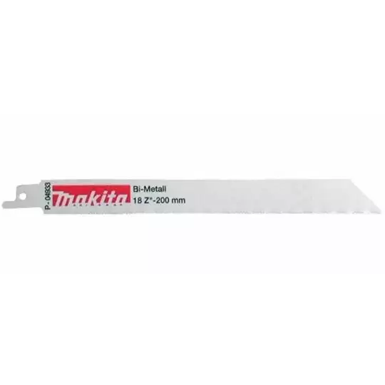 brzeszczoty bagnetowe do piły szablastej, bimetaliczne, do metalu, 200mm, 18 zębów/cal, 5szt., Makita [P-04933]