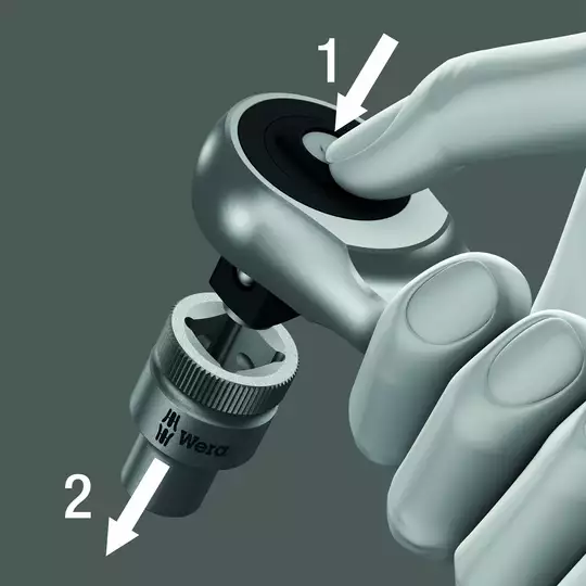 grzechotka ręczna 1/4" Zyklop Metal 72 zęby [004003]