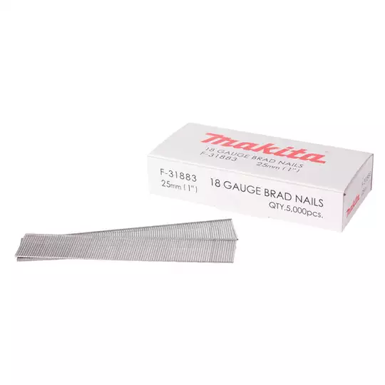 gwoździe /szpilki o długości 25mm, do gwoździarki AF505, AF506, AF550H, DFN350, DBN500, 5000szt. Makita [F-31883] 