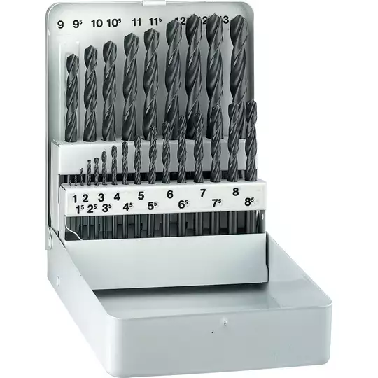 komplet wierteł szlifowanych HSS 25szt. [KM-25 00101321100]