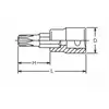 nasadka ręczna 1/2" z końcówką Torx T45/60mm, Koken [4025-60-T45]