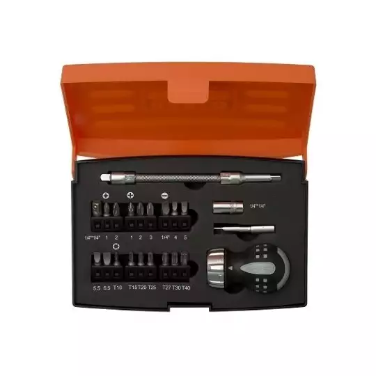 zestaw 22szt. grzechotka + akcesoria 1/4" [808050S-22]