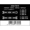 zestaw 6szt. kluczy; 4szt. kluczy oczkowo-płaskich z grzechotką Joker 6000 + 2szt. kluczy dwustronnie płaskich Joker 6002, Wera  [05020022001]