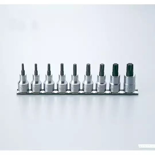 zestaw nasadek z końcówką Torx na listwie [RS4025/9-L60] 