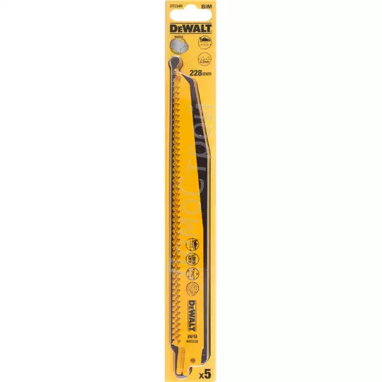 brzeszczot bagnetowy BIM do cięcia drewna 228mm [DT2349]