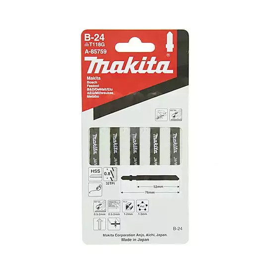 brzeszczoty do wyrzynarek 76mm do cięcia metalu 5 szt. [A-85759]