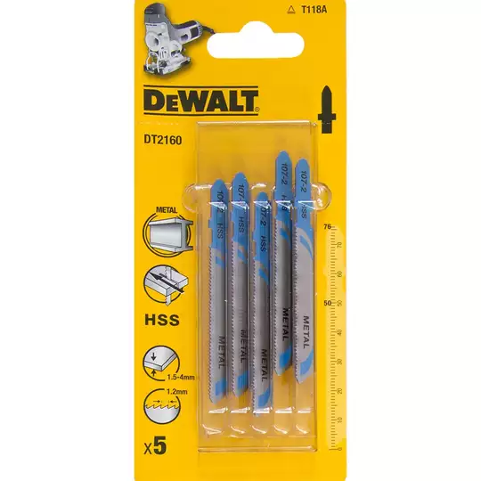 brzeszczoty do wyrzynarek do cięcia metalu 5szt. [DT2160]