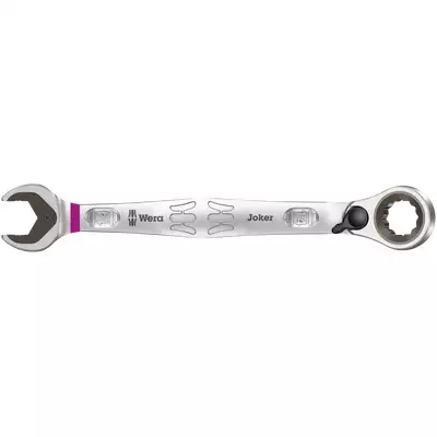 klucz płasko-oczkowy odgięty z grzechotką i przełącznikiem kierunku pracy M14 Joker Switch Wera [020069]