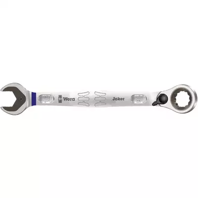 klucz płasko-oczkowy odgięty z grzechotką i przełącznikiem kierunku pracy M16 Joker Switch Wera [020071]