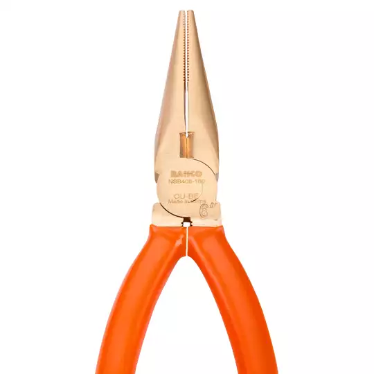 nieiskrzące, wydłużone szczypce półokrągłe 160mm [NSB406-160]