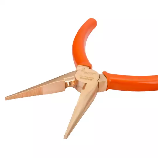 nieiskrzące, wydłużone szczypce półokrągłe 160mm [NSB406-160]