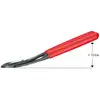 obcinak boczny odgięty o zwiększonym przełożeniu KNIPEX [7421-200]