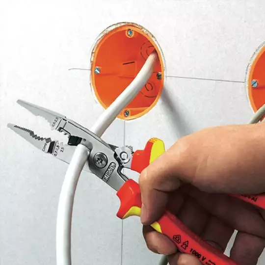 szczypce 6-cio funkcyjne dla instalatorów z blokadą [1396-200]